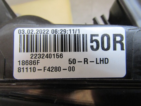 LAMPA PRZÓD TOYOTA CHR CH-R 1 I LIFT FULL LED 20-23 RH PRAWA 81100-F4280-00