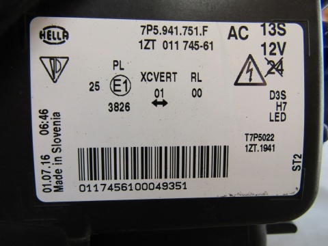 LAMPA PRZÓD PORSCHE CAYENNE 7P5 LIFT KSENON SKRĘTNY 14-17 LH LEWA 7P5941751F