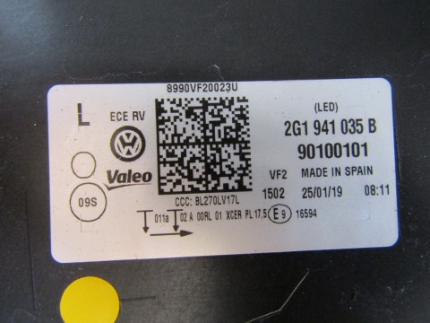 LAMPA PRZÓD VOLKSWAGEN POLO 2G FULL LED 17-21 LH 2G1941035B