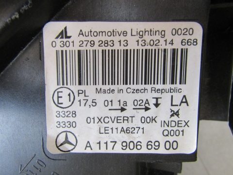 LAMPA PRZÓD MERCEDES CLA W117 AMG KSENON SKRĘTNY 13-16 LH LEWA A1179066900