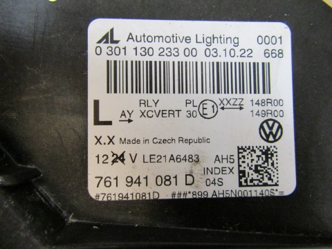 LAMPA PRZÓD VW TOUAREG III 3 LIFT 23- FULL LED LH LEWA 761941081D