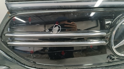 Zderzak przód przedni MERCEDES EQB W243 AMG 21- /+LED+ ślizgi+wiązka+3PDC