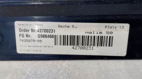 Listwa progowa lewa BMW 5 G30 G31 17- kombi sedan