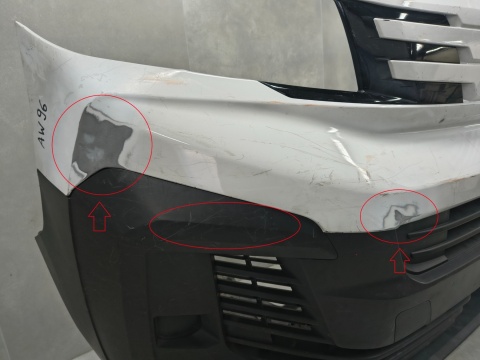 Zderzak przód przedni Peugeot Expert III 3 LIFT 23- /+ płyta ślizg