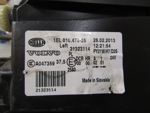 LAMPA PRZÓD VOLVO FH13 KSENON LH LEWA 08-13 21323114