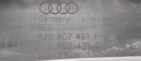 Dokładka dyfuzor zderzaka tył AUDI TT / TTS MK2 07-14 8J0807421F