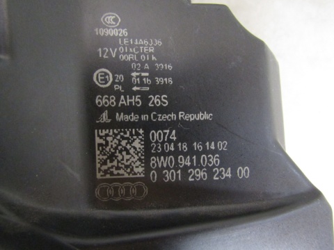 LAMPA PRZÓD AUDI A4 B9 FULL LED MATRIX 15-19 RH PRAWA 8W0941036