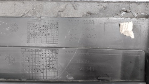 Listwa progowa prawa Fiat 500 S 07- nakładka próg 07-24