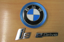 Znaczek logo emblemat BMW I8 14- KOMPLET