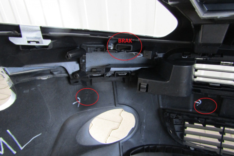 Zderzak przód przedni Peugeot Partner 2 II Lift 12-15