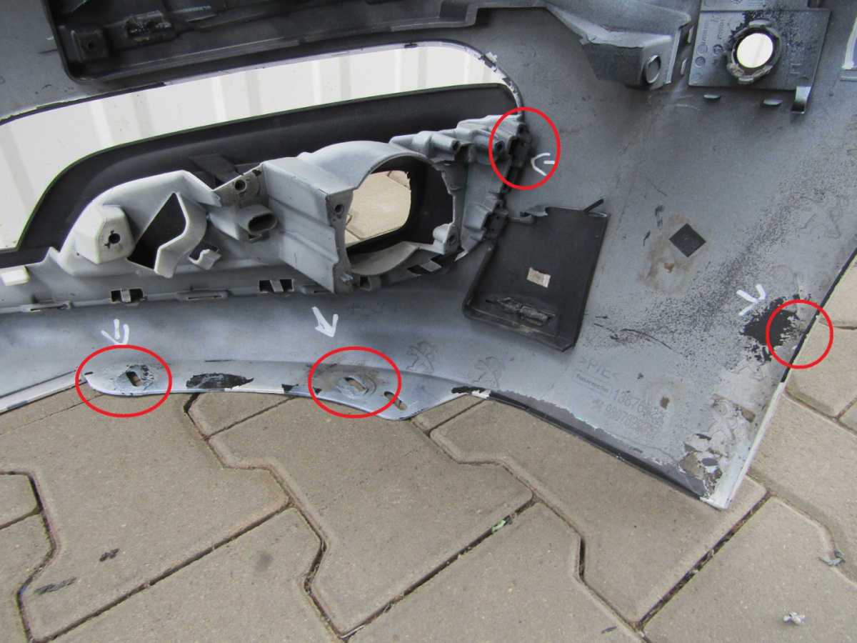Zderzak przód przedni Peugeot 508 I Lift 14-18