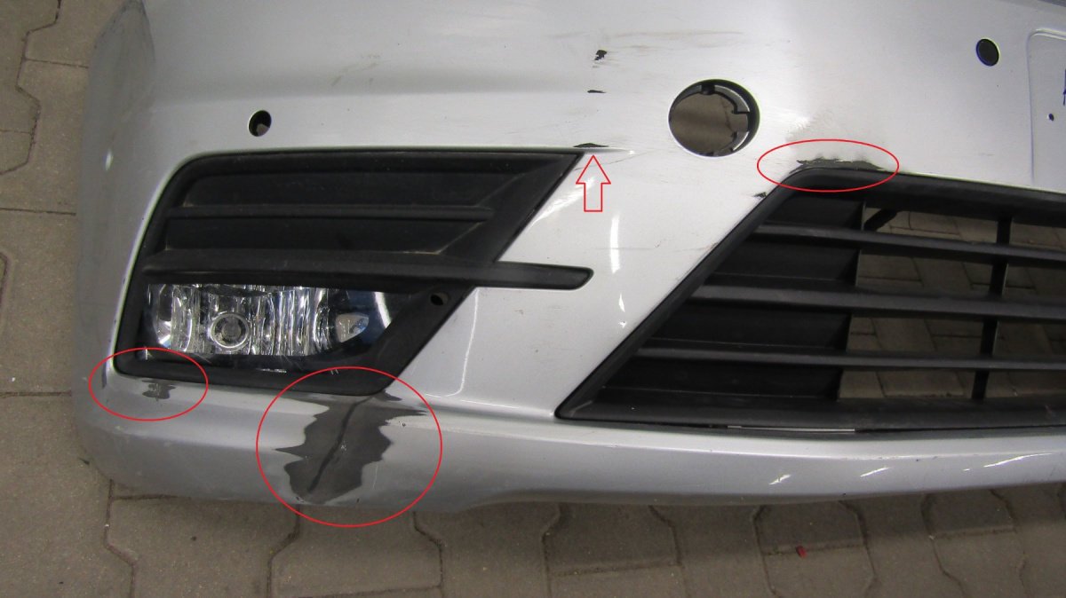 Zderzak przód przedni VW Caddy 2K5 Lift 15-