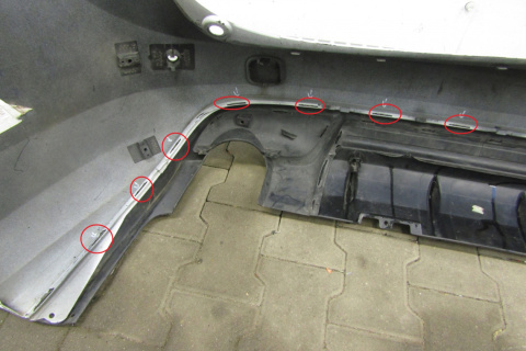 Zderzak tył tylny Volvo V60 Kombi R-Design 10-13