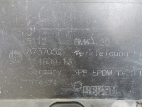 Spoiler zderzaka dokładka tył BMW IX I20 Basis 21-