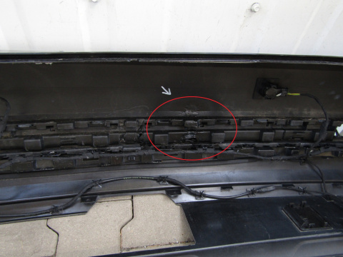 Zderzak tył VW Touareg III 3 R-Line 760 18- 6PDC+WIĄZKA