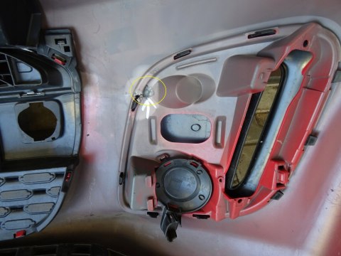 Zderzak przód przedni Citroen C1 Lift 12-14