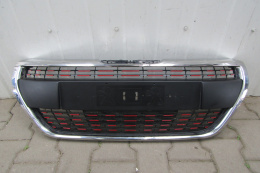 Atrapa Grill zderzaka Peugeot 208 Lift GT Line 15-19 (czerwony)