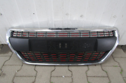 Atrapa Grill zderzaka Peugeot 208 Lift GT Line 15-19 (czerwony)