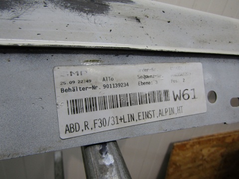 Listwa progowa prawa BMW 3 F30 F31 11-18 sedan kombi