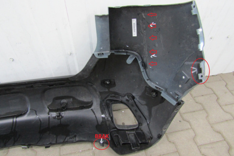 Zderzak tył tylny Citroen C3 Aircross 17-