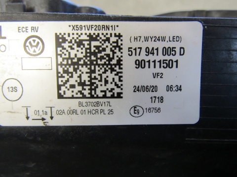 LAMPA PRZÓD VW SPORTSVAN LIFT ZWYKŁA 18-20 LH 517941005D