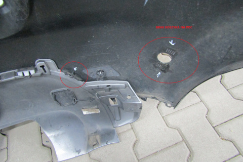 Zderzak tył tylny Renault Clio 4 IV HB Lift 16-