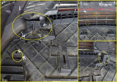 Zderzak przód Citroen C4 Grand Picasso 06- (PŁYTA)