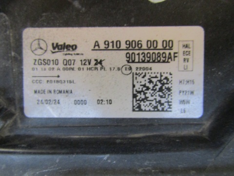 Lampa przód Mercedes Sprinter W910 W907 ZWYKŁA 18- LH A9109060000