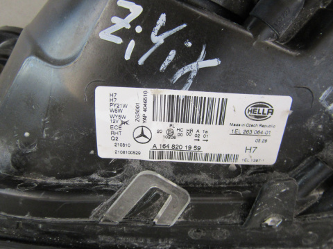 LAMPA PRZÓD MERCEDES ML W164 LIFT ZWYKŁA SOCZEWKA LH 08-11 A1648201959