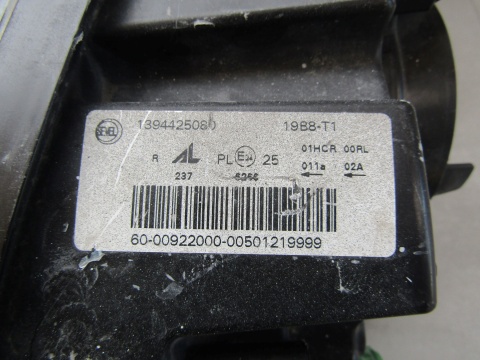 Lampa przód Fiat Ducato Boxer Jumpy Lift ZWYKŁA + LED 14- RH 1394425080