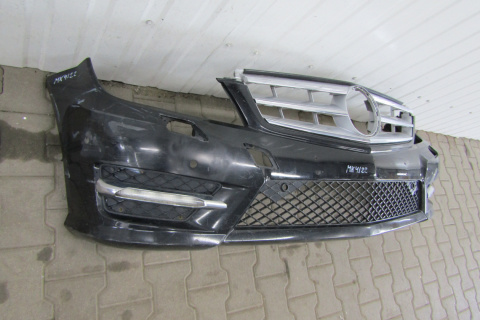 Zderzak przód przedni Mercedes C klasa 204 AMG lift 11- (LEDY)