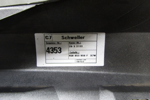 Listwa progowa prawa Audi A6 C7 4G0 11-14 S Line