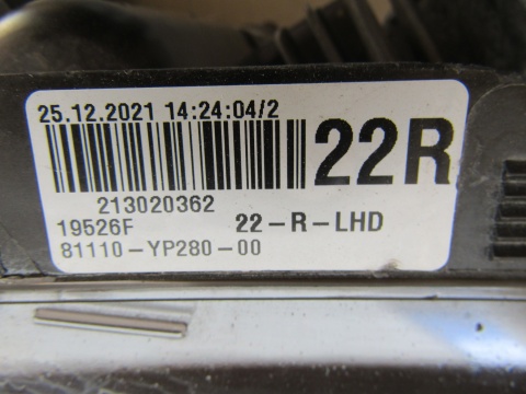 LAMPA PRZÓD TOYOTA CHR CH-R 1 I LIFT FULL LED 20-23 RH 81110-YP280-00
