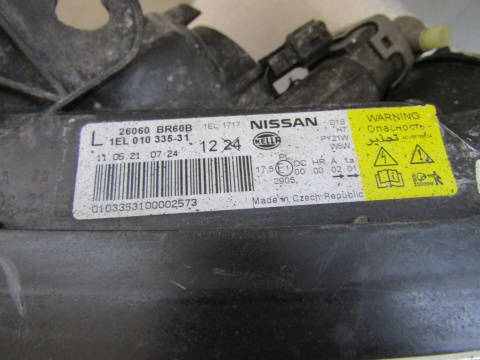 LAMPA PRZÓD NISSAN QASHQAI I J10 LIFT KSENON NIESKRĘTNY 09-13 LH