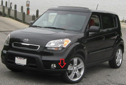 Dokładka zderzaka przód przednia KIA Soul I 10-11