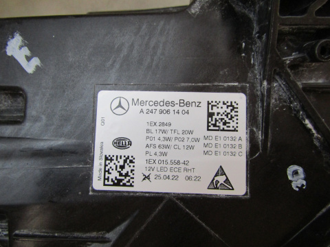 LAMPA PRZÓD MERCEDES B KLASA W247 LIFT MULTIBEAM 23- RH A2479061404