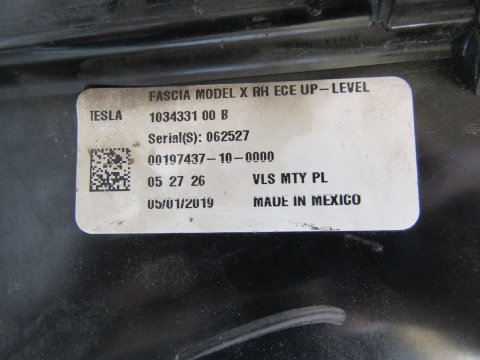 LAMPA PRZÓD TESLA MODEL X LED DRL HALOGEN 15- RH 103433100B
