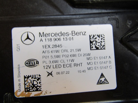 LAMPA PRZÓD MERCEDES CLA W118 LIFT MULTIBEAM 23- LH A1189061301