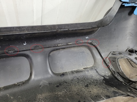 Zderzak tył tylny Citroen C3 Aircross 17-