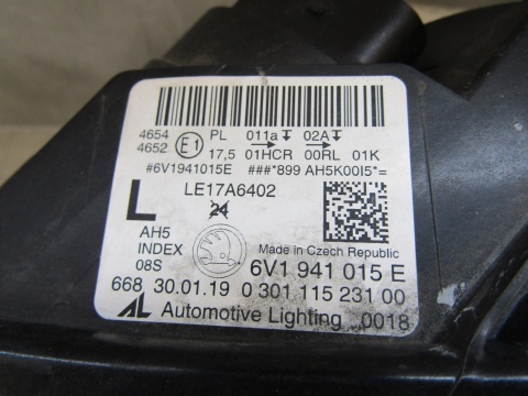 Lampa przód Skoda Fabia 3 III LIFT FULL LED 17-21 LH 6V1941015E