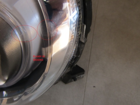 LAMPA PRZÓD FIAT 500 LIFT ZWYKŁA SOCZEWKA 15- LH