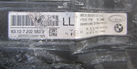 LAMPA PRZÓD BMW E90 LIFT KSENON NIESKRĘTNY LH 08-12 7202583