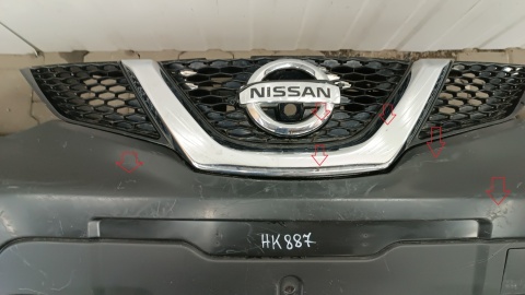 Zderzak przód przedni Nissan Qashqai 2 II 13-17 / 4x PDC NIEMALOWANY