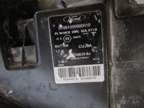 LAMPA PRZÓD FORD TRANSIT CUSTOM ZWYKŁA LIFT 17-23 RH PRAWA JK21-13W029-BJ