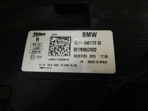 Lampa przód BMW X1 F48 LIFT LCI FULL LED 19-22 RH 6311 5A01172