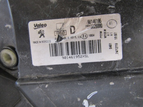 Lampa przód Peugeot Partner 4 IV Rifter ZWYKŁA 18-23 RH PRAWA 9816826880