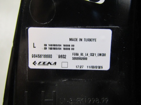 Lampa tył Citroen C3 IV ZWYKŁA + LED 24- LH LEWA 9845616680