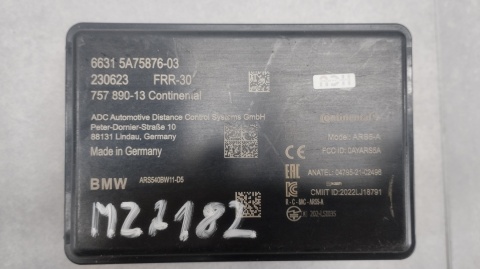 RADAR CZUJNIK ACC DISTRONIC BMW G05 G06 G07 G70 U11 5A75876-03