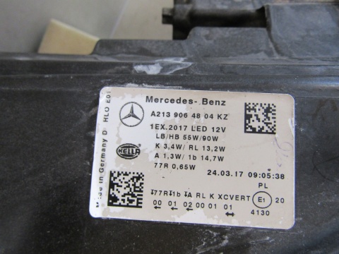 LAMPA PRZÓD MERCEDES W213 FULL LED MULTIBEAM NIEBIESKI HYBRID 16-20 RH A2139064804