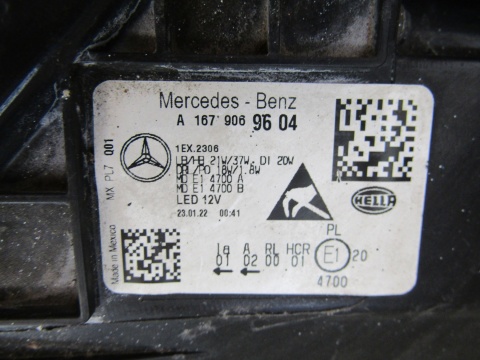 LAMPA PRZÓD MERCEDES GLE W167 FULL LED PERFORMANCE 19-23 RH A1679069604